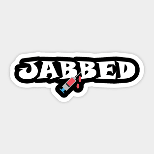 Jabbed Sticker